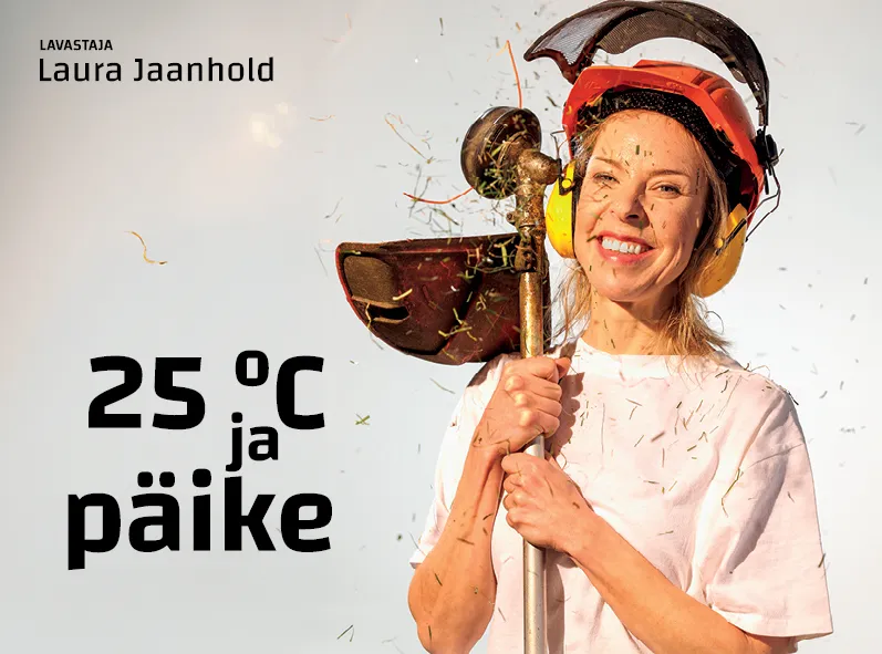 Suveretk Pärnusse Endla Teatri etendust „25 °C ja päike“ vaatama